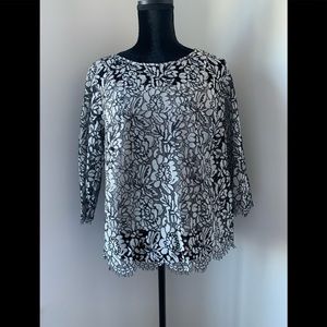 Banana Republic Lace Top Sz M